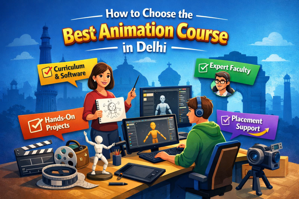 Guide on choosing the best animation course in Delhi